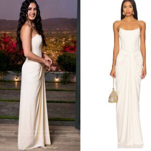 Deme by Gabriella PEARL EVENING DRESS maxi butter